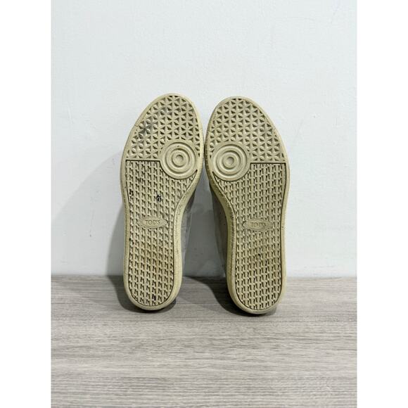 Tod's Suede Perforated T Low Top Comfort Sneakers Light Gray Men's Size US 6.5 - Picture 7 of 7